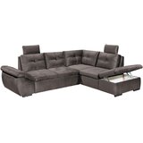 CARRYHOME KOTNA SEDEŽNA GARNITURA, mikrovelur sivorjava | Shoptok.si