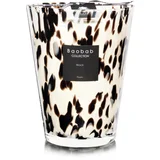 Pearls Black dišeča sveča 24 cm