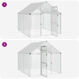  Kavez za ptice Srebrna 181,5 x 221 x 173,5 cm | shoptok.hr