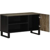 TV ormarić crni 80x33x46 cm od masivnog drva manga | Eponuda.com