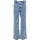 Trendyol Blue Waist Detailed High Waist 90's Wide Leg Jeans | shoptok.hr