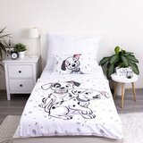 Jerry Fabrics Bela bombažna otroška posteljnina za otroško posteljico 100x135 cm 101 Dalmatians – | Shoptok.si