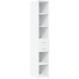 Maison Chic Visoka omara - Komoda - Predalnik bela 30x42,5x185 cm inženirski les, (21718776) Cene