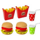  Set Hamburgera i pomfrita sa pladnjom - crveni | shoptok.hr