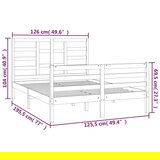  Posteljni okvir iz trdnega lesa 120x190 cm, (20648488) | Shoptok.si