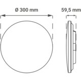 LED plafonjera sa senzorom Green Tech 20W, 4000K, promjer 30cm | shoptok.hr