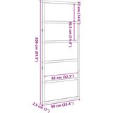 vidaXL Vrata za staju voštano smeđa 90x208 cm od masivne borovine | shoptok.hr