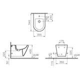 Vitra 7042-003-0288 Integra viseči bide okrogli | Shoptok.si