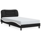  Okvir za krevet bez madraca Hvar crno-bijeli 100x200cm umjetna koža | shoptok.hr