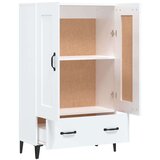  Visoka komoda sjajna bijela 70x31x115 cm od konstruiranog drva | shoptok.hr