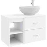 vidaXL Komplet pohištva za kopalnico 2 pcs Bela Inženirski les, (5000245925) | Shoptok.si