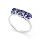Victoria Cruz ženski Celine Tree Minis Tanzanite Prsten Sa Swarovski Ljubičastim Kristalom