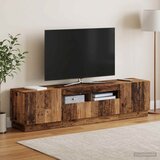  LED TV kabinet HOORN 3 kom. Staro drvo Konstruirano drvo Siva 81 x 35 x 40 cm | shoptok.hr