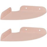  Lebdeća polica s policom 2 pcs Ružičasta 15 x 15 x 2 cm | Eponuda.com