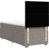  Krevet s oprugama i madracem smeđesivi 100 x 200 cm od tkanine | shoptok.hr