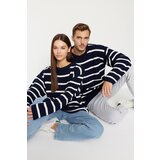 Trendyol Sweater - Navy blue - Oversize Cene