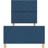 vidaXL Krevet s okvirom Plavi 90x200 cm Tkanina | shoptok.hr
