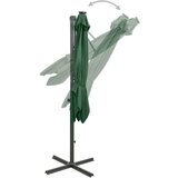  Vrtni senčnik z LED lučkami zelen 250 cm | Shoptok.si