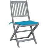 Maison Chic Zložljivi Vrtni Stoli - Stol za vrti 6 kosov z blazinami trden akacijev les JS3063, (21876250) | Shoptok.si