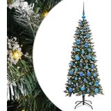 vidaXL Umestno božično drevo med 150 LED Zelena 66 x 66 x 150 cm | Shoptok.si