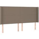  Krevet box spring s madracem LED smeđesivi 200x200 cm tkanina | shoptok.hr