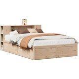 Maison Chic Posteljni Okvir - Dvoposteljna postelja brez vzmetnice 120x200 cm trdna borovina, (22081540) | Shoptok.si