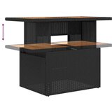  Vrtna garnitura - 9-dijelni set vrtnih sofa s jastucima crni od poliratana - Crna sa spremištem 1 | shoptok.hr