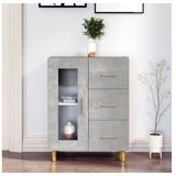  Komoda siva boja betona 69 5x34x90 cm od konstruiranog drva | shoptok.hr
