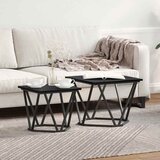  Set pomoćnih stolića 2 pcs Crni hrast 50 x 50 x 40 cm | shoptok.hr