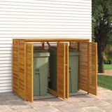  Spremište za 2 kante za smeće 140x89x117cm masivno drvo bagrema | shoptok.hr