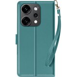 AVIZAR Denarnica etui za Oppo Reno 14 / 14F / 14 FS z zapestnim trakom, Turkizna, (5000189779) | Shoptok.si