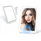  Sklopiva baterija. kozmetičko ogledalo sa led rasvjetom za make up usb | shoptok.hr