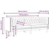  Fotelja Chesterfield 3-sjed, smeđa umjetna antilop koža | shoptok.hr