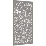  Vrtni zidni ukras 105 x 55 cm od čelika COR-TEN s uzorkom lišća Smeđa | Shoptok.si