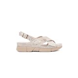 GOODIN Light beige flat sandals | Shoptok.si