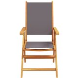  Vrtni naslonjači 4 kom antracit od tkanine i masivnog drva | shoptok.hr