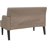 Klupa s naslonom boja cappuccina 112x65 5x75 cm od umjetne kože | shoptok.hr