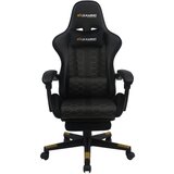 XXXL GAMING STOL kovina, umetna masa, tekstil črna | Shoptok.si