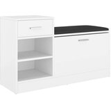 vidaXL klupa za cipele bijela 94,5 x 31 x 57 cm od iverice | shoptok.hr
