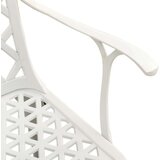 3-dijelni bistro set od lijevanog aluminija bijeli | shoptok.hr