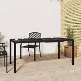 vidaXL Vrtna miza antracitna 165x80x72 cm jeklo Cene