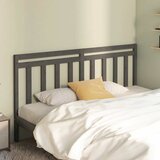  Uzglavlje za krevet sivo 206 x 4 x 100 cm od masivne borovine | shoptok.hr