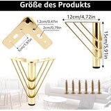 YAYODS 4x kovinske pohištvene noge 15cm | Shoptok.si