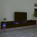 vidaXL TV ormarić s LED svjetlima crni 290x36,5x40 cm | shoptok.hr