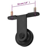 vidaXL Komplet opreme za drsna vrata 183 cm jeklo črne barve | Shoptok.si