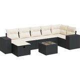 vidaXL 8-dijelni set vrtnih sofa od poliratana s jastucima crni | shoptok.hr