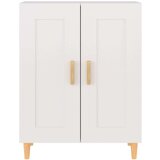  Komoda bela 69,5x34x90 cm konstruiran les, (20654440) | Shoptok.si