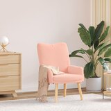 vidaXL Sprostitveni stol Roza Cevasti Wool-like Material u