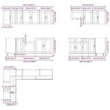  komplet kuhinjskih omaric Porto, starinska, 11kos | Shoptok.si