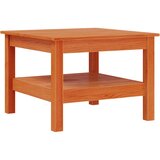 Maison Chic Klubska mizica - kavna mizica - Nizka mizica voščeno rjava 55x55x40 cm trdna borovina, (21752224) Cene